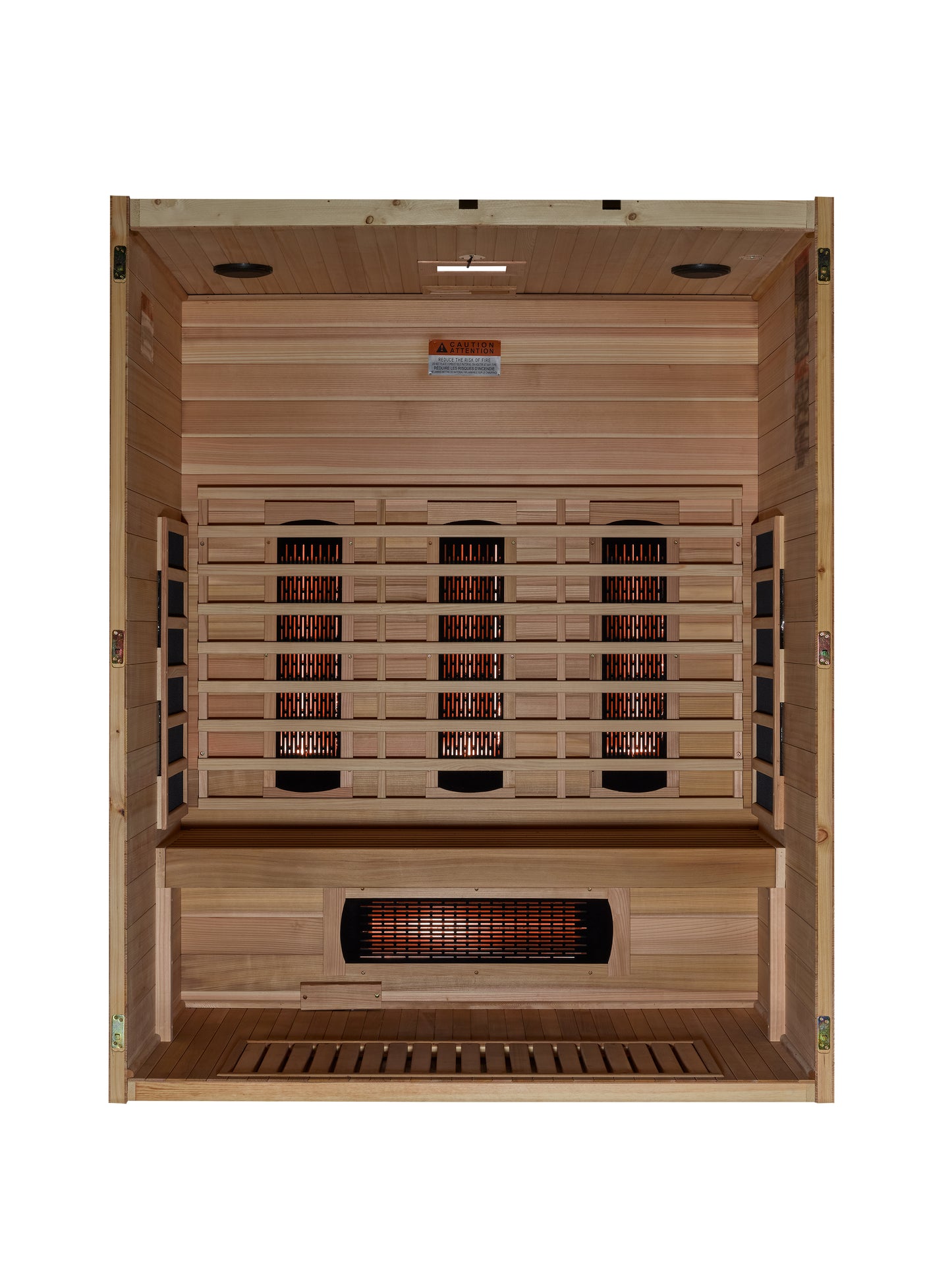 Maxxus S-Line Yoga 3-Person Full Spectrum Near Zero EMF (Under 3MG) FAR Infrared Sauna (Canadian Hemlock)