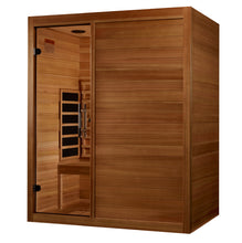 Load image into Gallery viewer, Maxxus S-Line Yoga 3-Person Full Spectrum Near Zero EMF (Under 3MG) FAR Infrared Sauna (Canadian Hemlock)