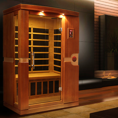 Dynamic Venice 2-person Low EMF (Between 5-10MG) FAR Infrared Sauna (Canadian Hemlock)