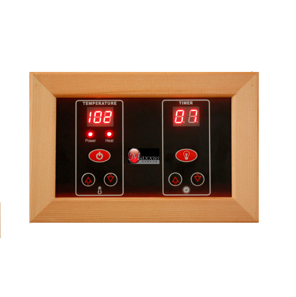 Maxxus Bellevue 3-Person Low EMF (Between 5-10 MG) FAR Infrared Sauna (Canadian Hemlock)Maxxus Bellevue 3-Person Low EMF (Between 5-10 MG) FAR Infrared Sauna (Canadian Hemlock)