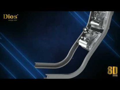 Kahuna Dios 1288  Massage Chair - 8D AI Dual Air Tech Touch Roller SL-Track with Brain Relaxation- Brown