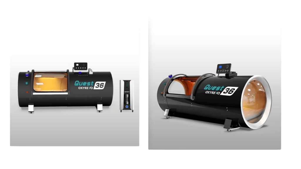 OXYREVO Quest36 1.5/2.0 ATA Hard Lying Hyperbaric Oxygen Chamber System